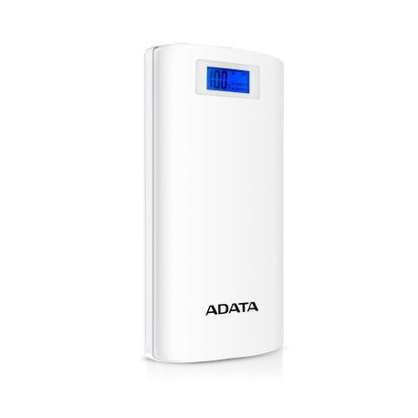 CARGADOR PORTATIL DIGITAL ADATA P20000D 20 000mAh BLANCO