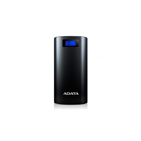 CARGADOR PORTATIL DIGITAL ADATA P20000D, 20,000mAh NEGRO