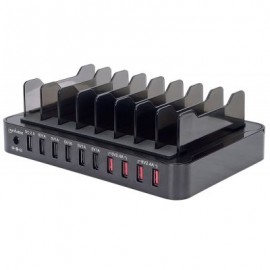 ESTACION DE CARGA MANHATTAN PARA 10 DISPOSITIVOS USB 180009
