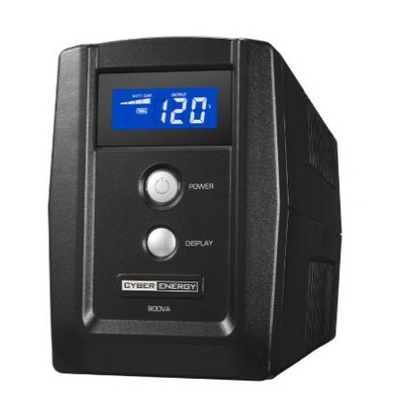 NO BREAK CYBERPOWER OM900ATLCD 900VA 8HRS NEGRO HOGAR Y OFICINA