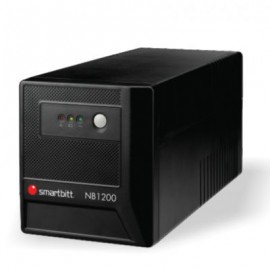 NO BREAK SMARTBITT 1200VA 600W NEGRO HOGAR Y OFICINA