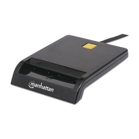 LECTOR DE TARJETAS INTELIGENTES CONTACTO EXTERNO USB MANHATTAN 102049