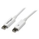 Cable 50cm Thunderbolt Blanco  Macho a Macho  STARTECH TBOLTMM50CMW