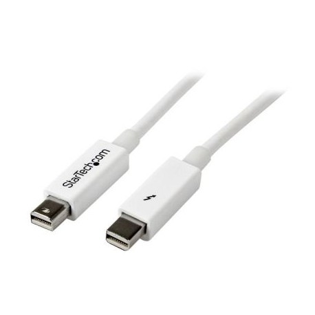 Cable 50cm Thunderbolt Blanco  Macho a Macho  STARTECH TBOLTMM50CMW
