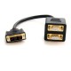 Cable 30cm Divisor Video DVI-I  Splitter a 2Pto VGA STARTECH DVISPL1VV