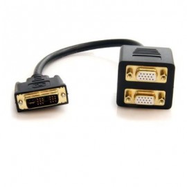 Cable 30cm Divisor Video DVI-I  Splitter a 2Pto VGA STARTECH DVISPL1VV