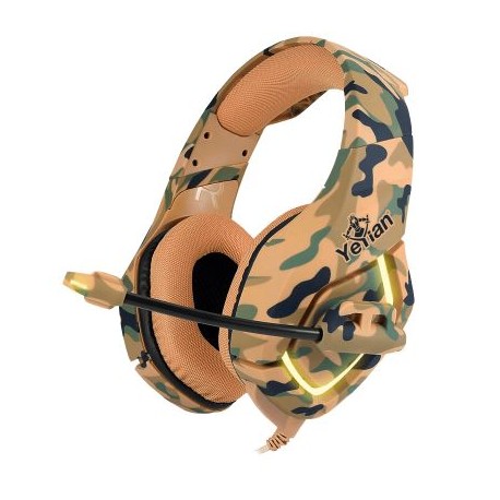 DIADEMA GAMER YEYIAN YDF-33401D F. MILITARY DESIERTO S3000 USB