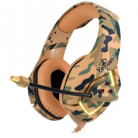 DIADEMA GAMER YEYIAN YDF-33401D F. MILITARY DESIERTO S3000 USB