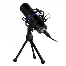 MICROFONO GAME FACTOR MCG700 USD LED VOLUMEN AJUSTABLE STAND ANTI POP
