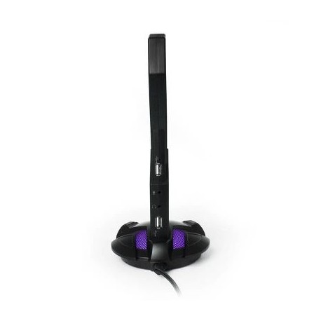 BASE HEADSET YEYIAN YAO-29201N RGB 2 USB2.0 MIC EQUALIZADOR NEGRO