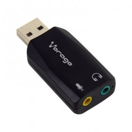 ADAPTADOR DE AUDIO USB VORAGO ADP-201 3.5mm 5.1
