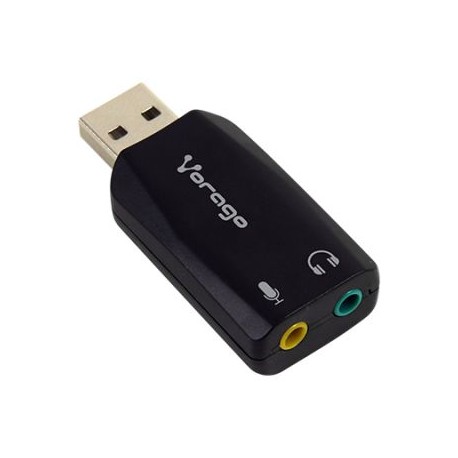 ADAPTADOR DE AUDIO USB VORAGO ADP-201 3.5mm 5.1