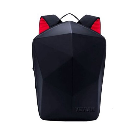 MOCHILA GAMER YEYIAN SHELL YMS-23801 NEGRO ROJO PARA LAPTOP 15.6"