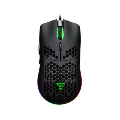 MOUSE GAMER GAME FACTOR MOG601 CLICK LÁSER 16000 DPI RGB NEGRO