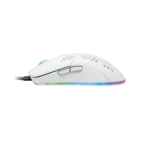 MOUSE GAMER GAME FACTOR MOG601 CLICK LÁSER 16000 DPI RGB BLANCO