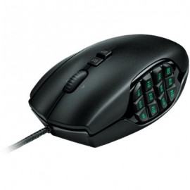 MOUSE GAMER LOGITECH G600 OPTICO 20 BOTONES MMO NEGRO (910-003879)
