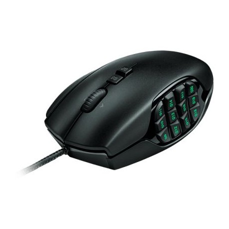 MOUSE GAMER LOGITECH G600 OPTICO 20 BOTONES MMO NEGRO (910-003879)