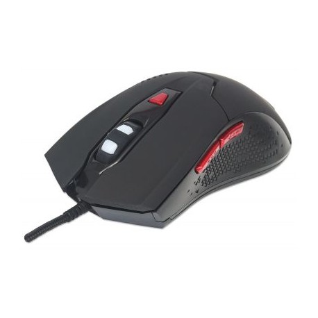 MOUSE GAMING NEGRO DPI AJUSTABLES LUZ LED MANHATTAN 176071
