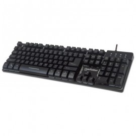 TECLADO GAMING MANHATTAN USB BASE METALICA LED MULTICOLOR 178457