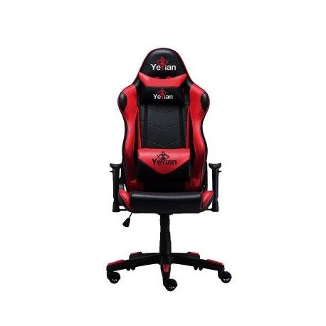 SILLA GAMING YEYIAN YAR-9863R ASIENTO ACOLCHADO NEGRO/ROJO