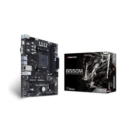 TARJETA MADRE BIOSTAR B550MH DDR4 HDMI M.2 PCIe SOC AM4 3rd AMD RYZEN