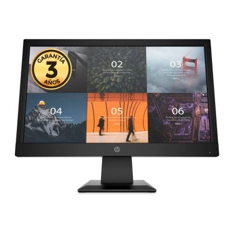 MONITOR HP P19V G4 18.5" LED VGA HD NEGRO 5MS 60HZ 3AÑOS GARANTIA