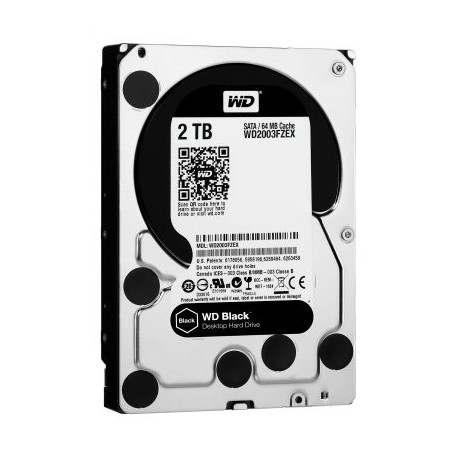 DISCO DURO INTERNO WD 2TB 3.5 WD2003FZEX 64M SATA3 7200RPM BLACK