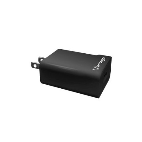 CARGADOR PARED CARGA RAPIDA VORAGO AU-302 QUICK CHARGE 2.4A NEGRO