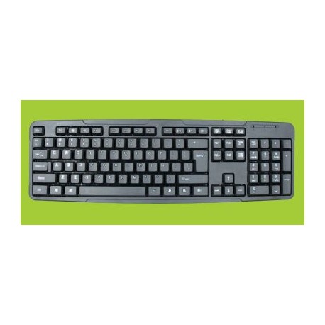 TECLADO ALAMBRICO STYLOS CONEXION USB ERGONOMICO STPTEC3B