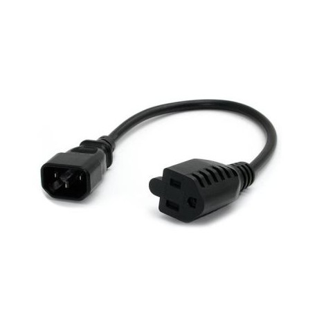 CABLE STARTECH DE PODER PC DE 0.3M PA CK 10 ADAPTADOR NEMA 5 15R A C14