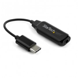 CONVERTIDOR STARTECH DE AUDIO STARTECH USB-C A 3.5MM NEGRO USB-C A AUX