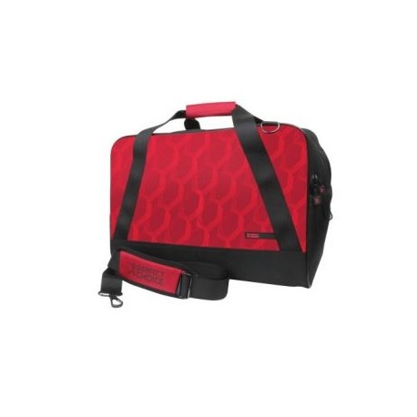 MALETA DEPORTIVA PERFECT CHOICE PC-082583 NEGRO C/ ROJO POLIEST