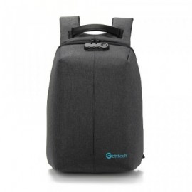 MOCHILA GETTTECH GMS-22001 15.6" SAFETY RESIST AGUA USB CANDADO
