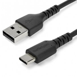 CABLE USB TIPO C STARTECH 1M NEGRO CON FIBRA ARAMIDA RUSB2AC1MB