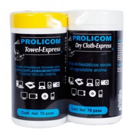 TOALLAS PROLICOM PAÑOS HUMEDOS LCD/TFT/PLASMA