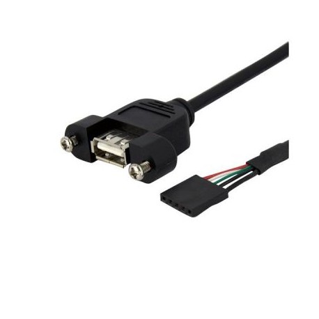 CABLE USB IDC HEMBRA - USB A HEMBRA 91CM  STARTECH USBPNLAFHD3