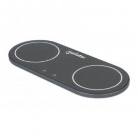 CARGADOR INALAMBRICO CARGA RAPIDA MANHATTAN 15W X2 DOBLE 102209