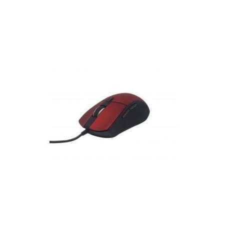 MOUSE NACEB NA-0115R ROJO 6 BOTONES USB OPTICO 2400 DPI