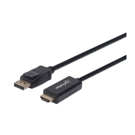 CABLE DISPLAYPORT A HDMI MANHATTAN MACHO-MACHO 1080P 1M 152662
