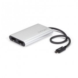 ADAPTADOR STARTECHTB32DP2T THUNDERBOLT3 A DISPLAYPORT DUAL