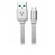 CABLE MICRO USB VORAGO CAB-113 BLANCO 1METRO BOLSA