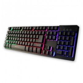 TECLADO BROBOTIX USB RETROILUMINADO MULTICOLOR 497196
