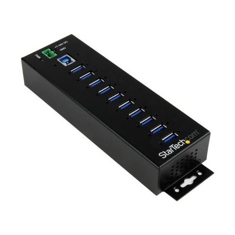 HUB USB STARTECH INDUSTRIAL 10 PUERTOS CON AC HB30A10AME