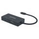 ADATADOR USB-C MANHATTAN 152983 USB C - VGA/DVI/HDMI NEGRO
