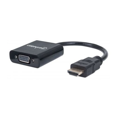 CONVERTIDOR MANHATTAN VIDEO HDMI A SVGA, NEGRO 151436