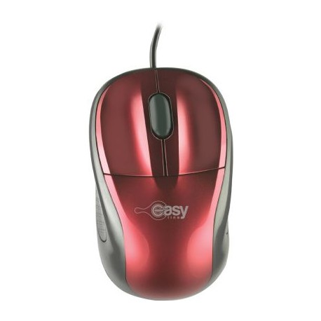 MOUSE EASY LINE EL-993315 OPTICO ALAMBRICO 800DPI ROJO