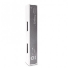 HUB USB BROBOTIX 180727-5 USB 2.0 PLATA 4 PUERTOS