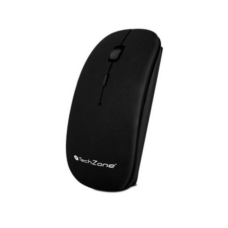 MOUSE INALAMBRICO TECHZONE RECARGABLE 800DPI USB NEGRO TZ18MOU01INA