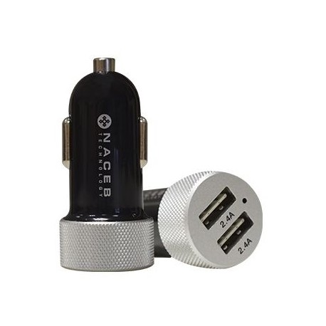 CARGADOR PARA AUTO NACEB TECHNOLOGY NA-601 AUTO NEGRO