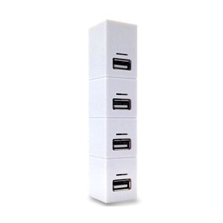 HUB USB BROBOTIX 180727-1 USB 2.0 COLOR BLANCO 4 PUERTOS